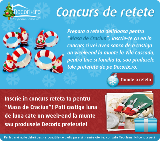 Concurs de retete pentru Masa de Craciun