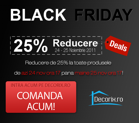 Reducere 25% la toate produsele Decorix