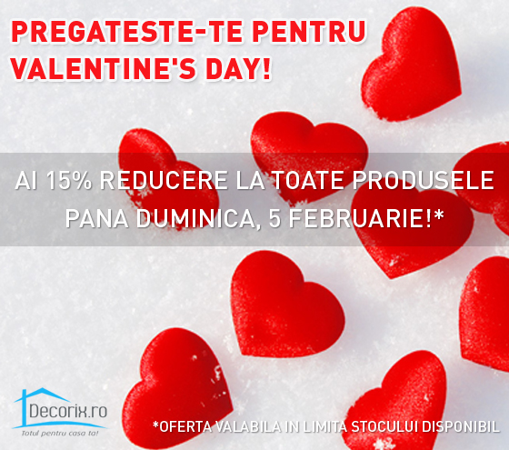 15% reducere la toate produsele Decorix 15% reducere la toate produsele Decorix